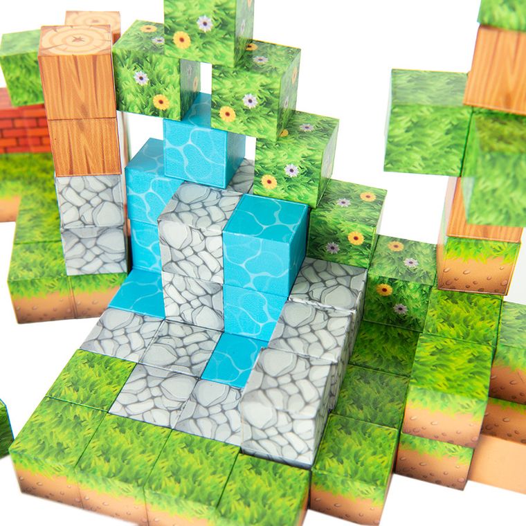 Smiki, Pixeli, set cu piese magnetice, 106 elemente