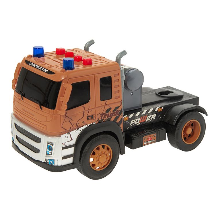 Smiki, platforma cu excavator, set de vehicule cu lumini si sunete