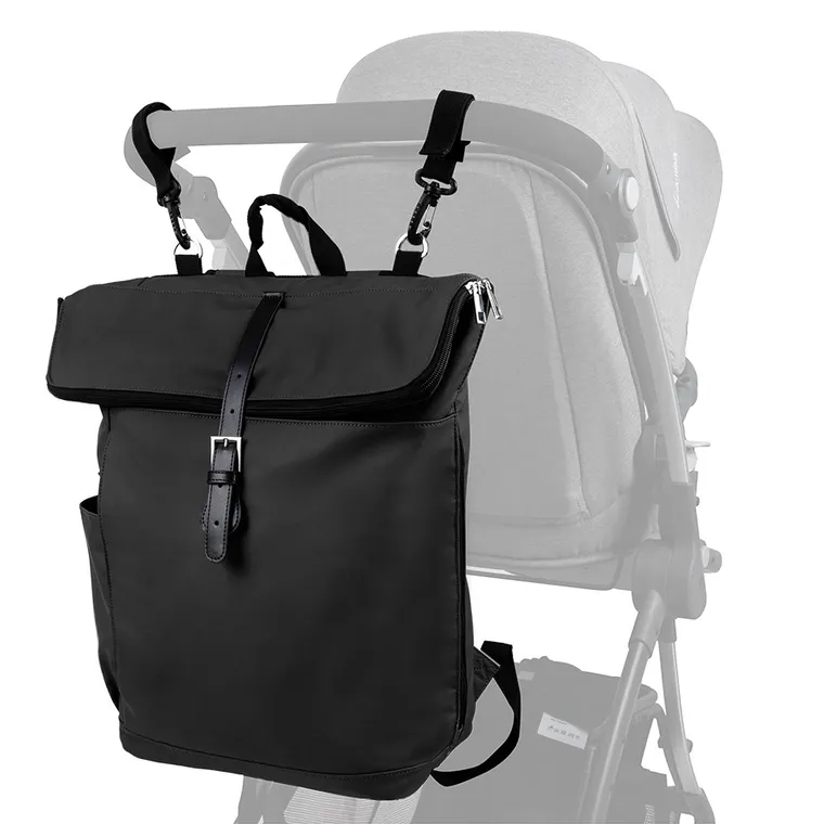 Smiki, rucsac cu saltea de infasat, impermeabil, negru