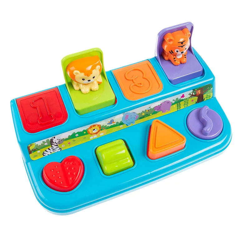 Smiki, Safari, animalute pop-up, jucarie interactiva