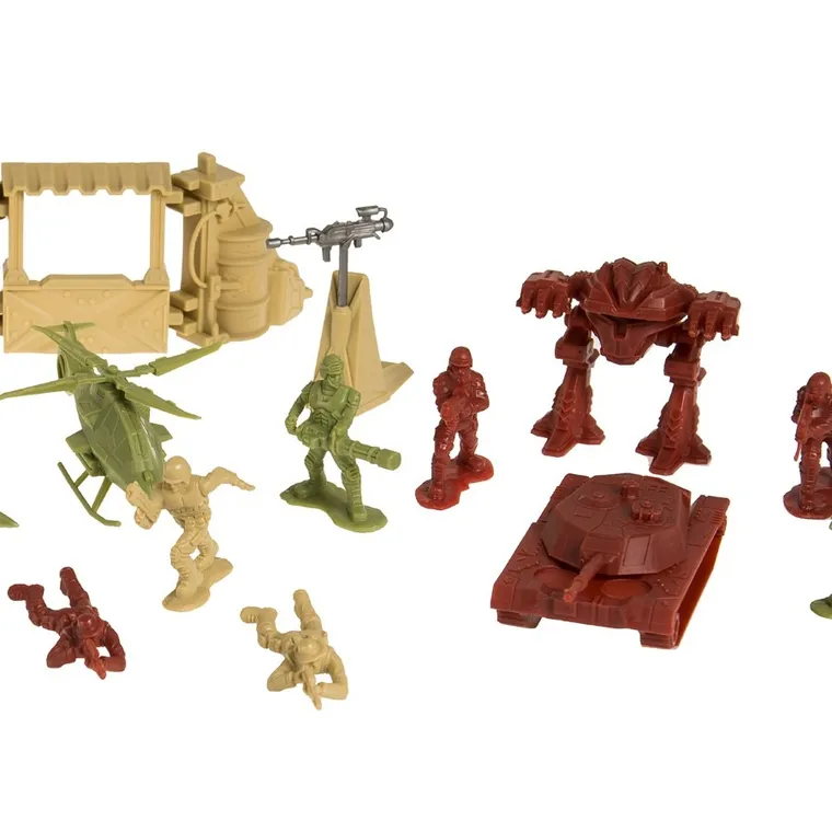 Smiki, soldati si vehicule, set, 104 buc.