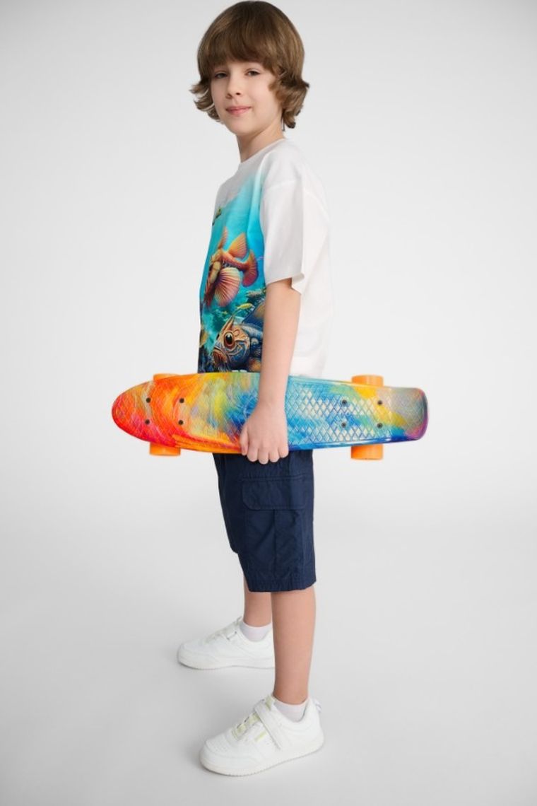 Smiki, Summer, placa skateboard de tip fish