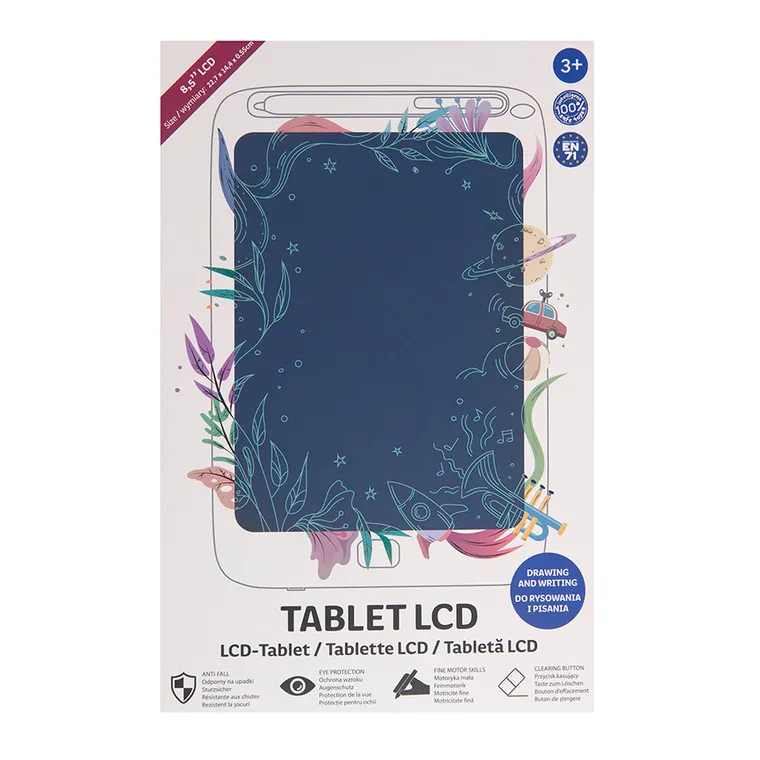 Smiki, tableta grafica cu ecran LCD, albastru, 8,5"