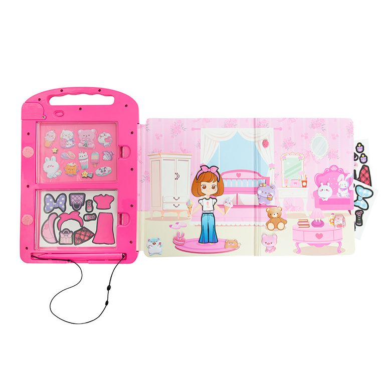 Smiki, tableta LCD de desenat, magnetica, set cu accesorii