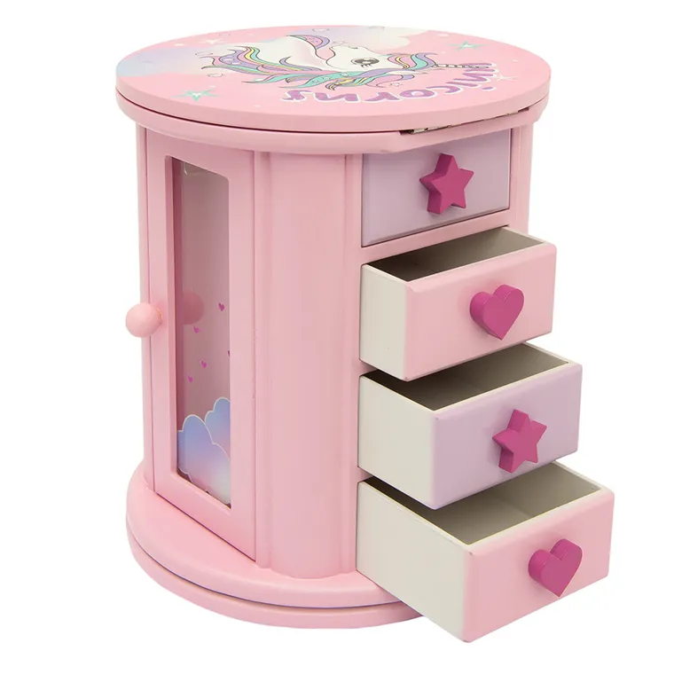Smiki, Unicorn, cutie rotunda pentru bijuterii
