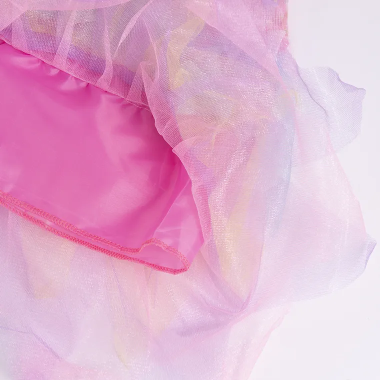 Smiki, Unicorn, rochita in culorile curcubeului cu bentita, costum pentru copii