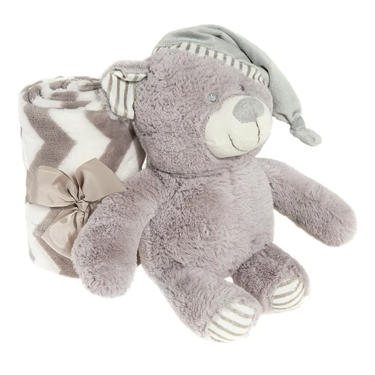 Smiki, Ursulet, gri, zig-zag, 75-90 cm