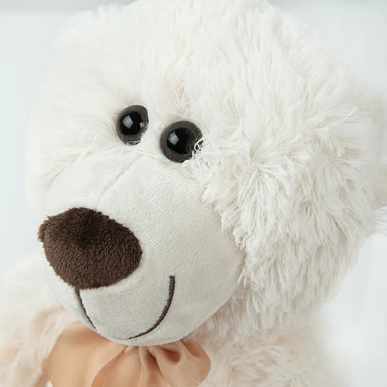 Smiki, Ursulet, jucarie de plus, crem, 38 cm