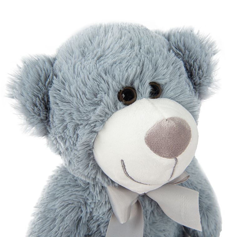 Smiki, Ursulet, jucarie de plus, gri, 30 cm