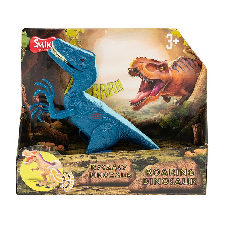 Smiki, Velociraptor, dinozaur, figurina interactiva, 16 cm