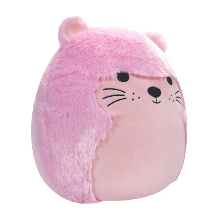 Squishmallows, Fuzzamallows, Medium Plush, Pink Otter, jucarie de plus, 30 cm