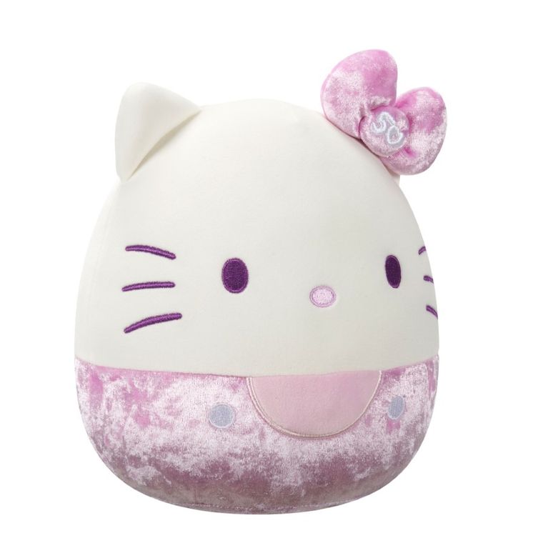 Squishmallows, Hello Kitty, jucarie de plus, editie speciala, velvet roz, 20 cm