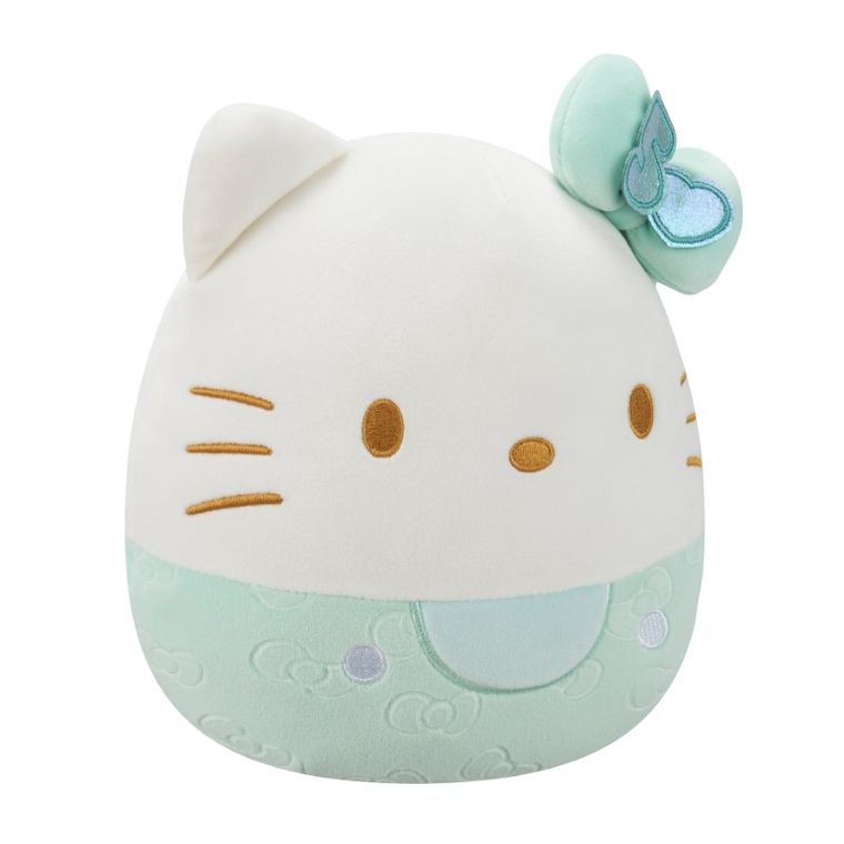 Squishmallows, Hello Kitty, jucarie de plus, editie speciala, verde 20 cm