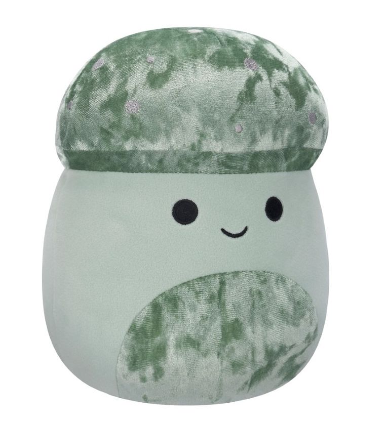 Squishmallows, Medium Plush, Ismail Light Green Velvet Mushroom, jucarie de plus, 30 cm