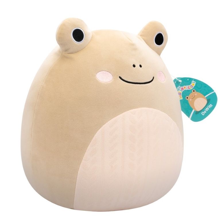 Squishmallows, Medium Plush, Tan Frog, jucarie de plus, 30 cm