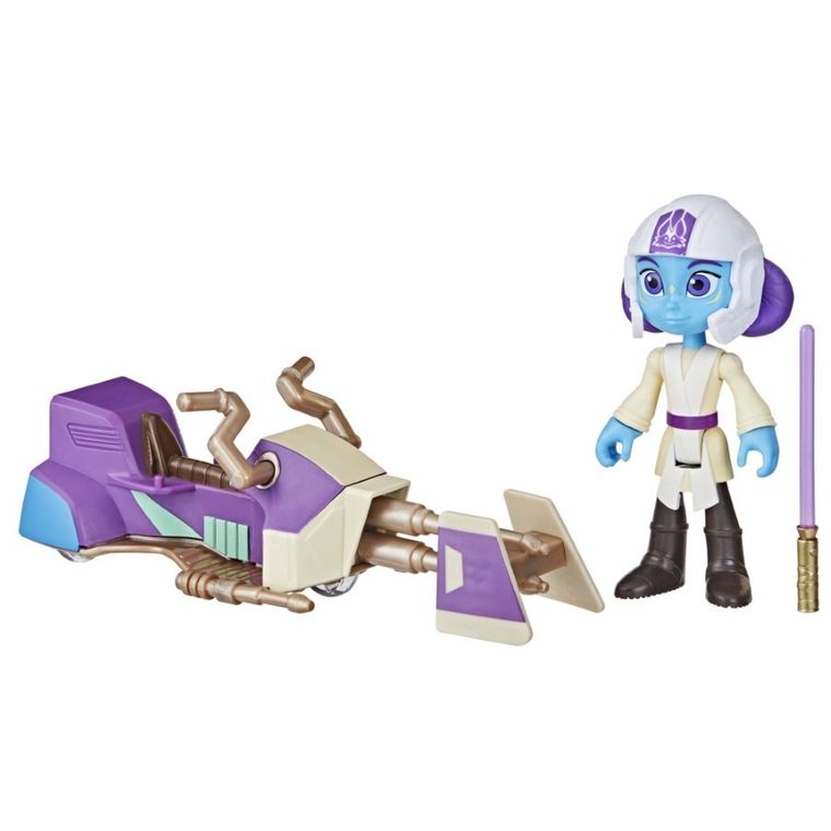 Star Wars, Young Jedi Adventures, Lys Solay, figurina cu vehicul