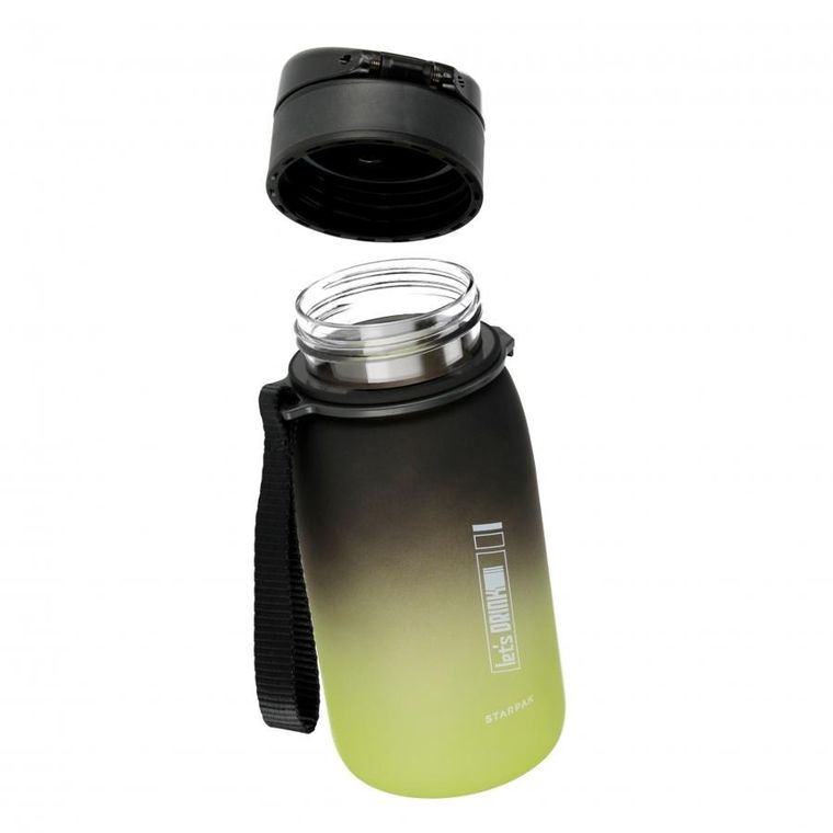 Starpak, sticla de apa, verde ombre si negru, 400 ml
