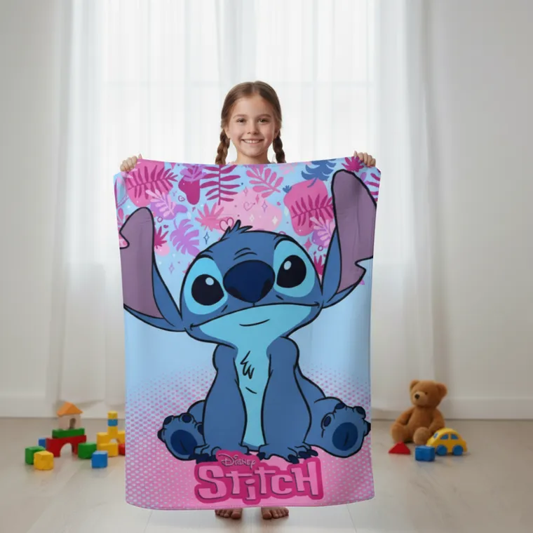 Stitch, patura polar, 100-140 cm