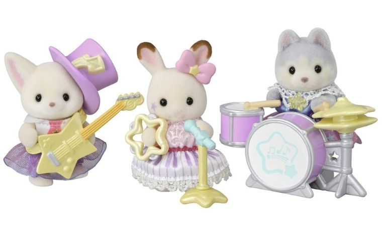 Sylvanian Families, 40th Anniversary, Baby Starry Concert, figurine cu accesorii, 5845