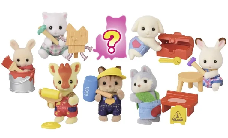 Sylvanian Families, Baby Builder, pachet cu figurina surpriza, 5838, 1 buc.