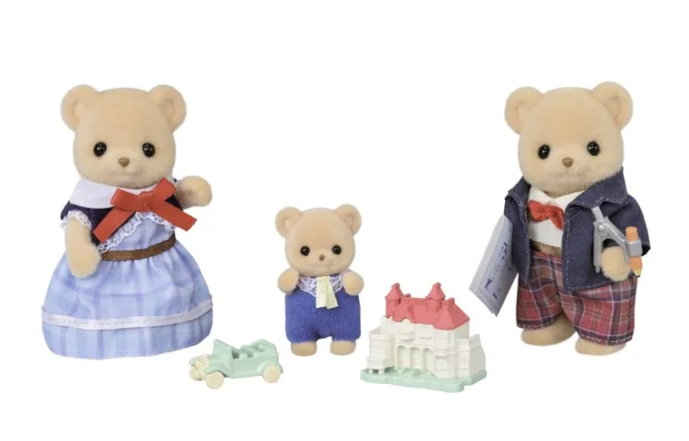 Sylvanian Families, Biscuit Bear Family, set de figurine, 5851