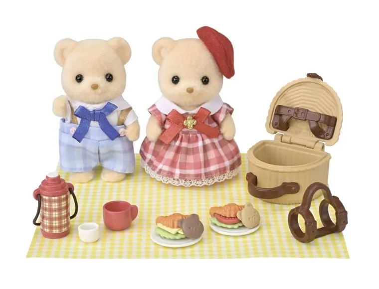 Sylvanian Families, Biscuit Siblings Picnic, set cu figurine, 5852