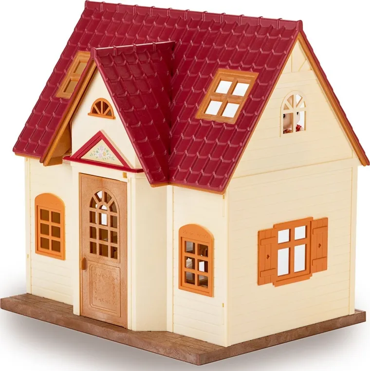 Sylvanian Families, Casa rustica primitoare, set de inceput cu figurina, 5242/5303