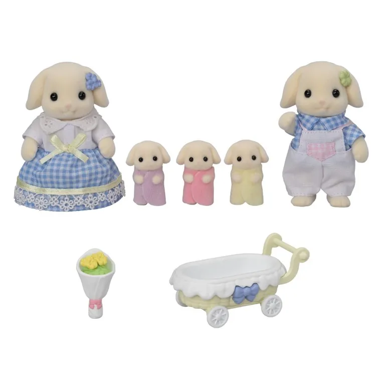 Sylvanian Families, Familia de iepurasi, set de figurine, 5735