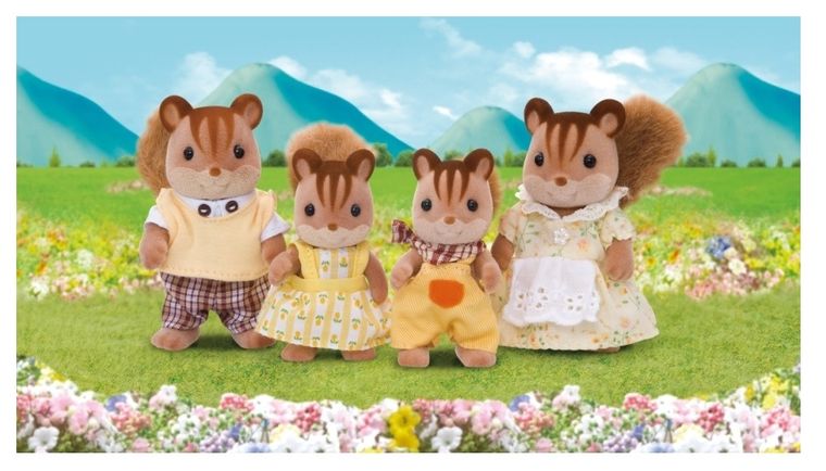 Sylvanian Families, Familia de veverite, set de figurine, 4172