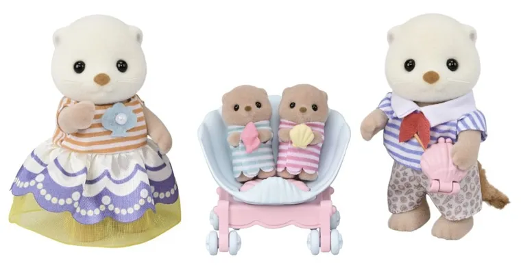 Sylvanian Families, Familia vidrelor de mare, set de figurine, 5803