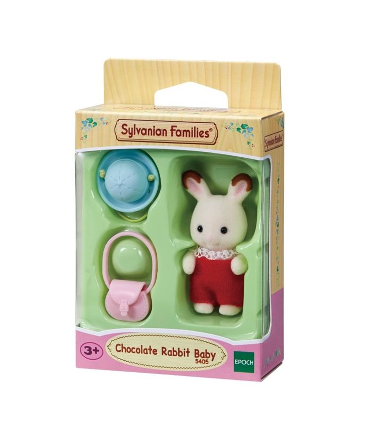 Sylvanian Families, Iepurasul bebe cu urechiuse de ciocolata, figurina, 5405