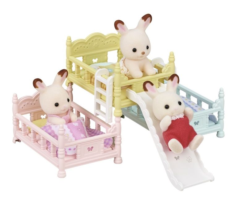 Sylvanian Families, Pat triplu, set cu accesorii, 5741
