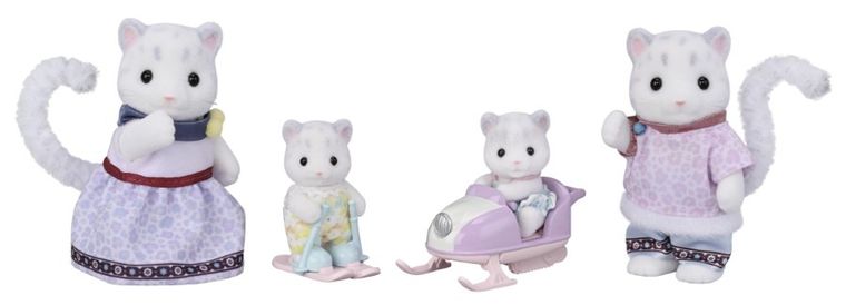 Sylvanian Families, Snow Leopard Family, set de figurine, 5814