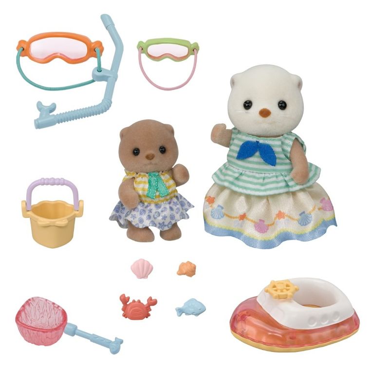 Sylvanian Families, Surorile vidrelor de mare in vacanta, set cu figurine, 5804
