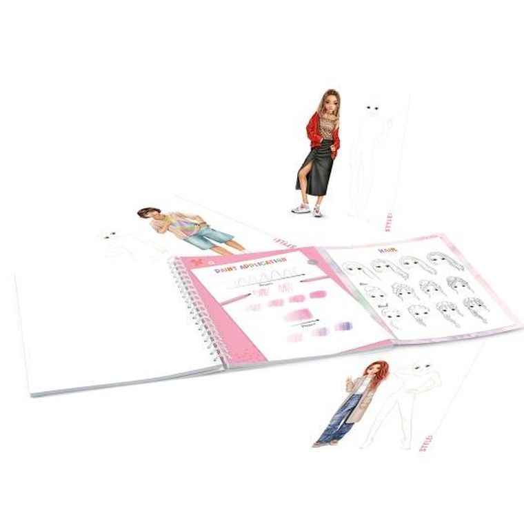 Top Model, caiet de schite pentru designere, set creativ