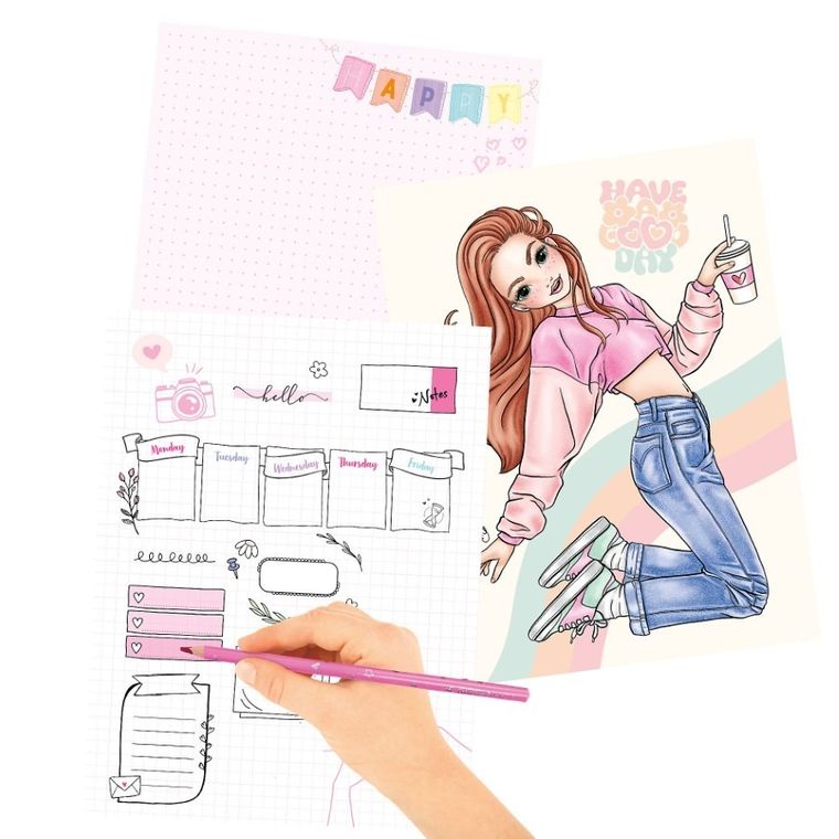 Top Model, carte de colorat cu lumini LED si sunet