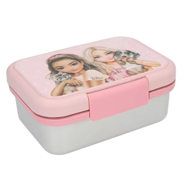 Top Model, cutie pentru pranz din otel inoxidabil cu compartimente, 13,5-18-7,5 cm