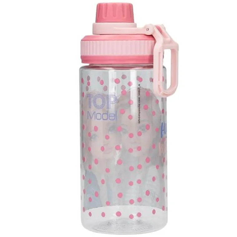 Top Model, Dots, sticla da apa, roz, 500 ml