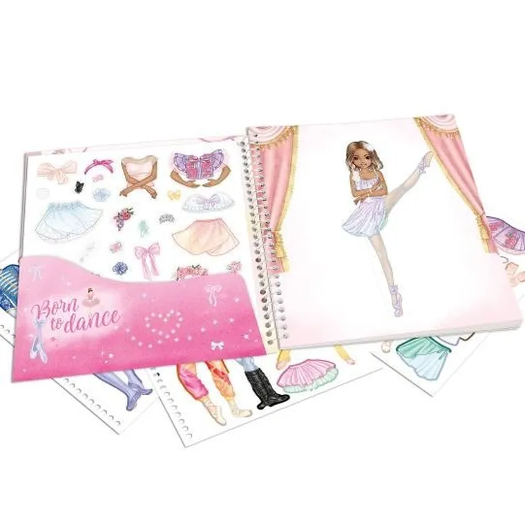 Top Model, Dress Me Up, Balet, set creativ cu stickere