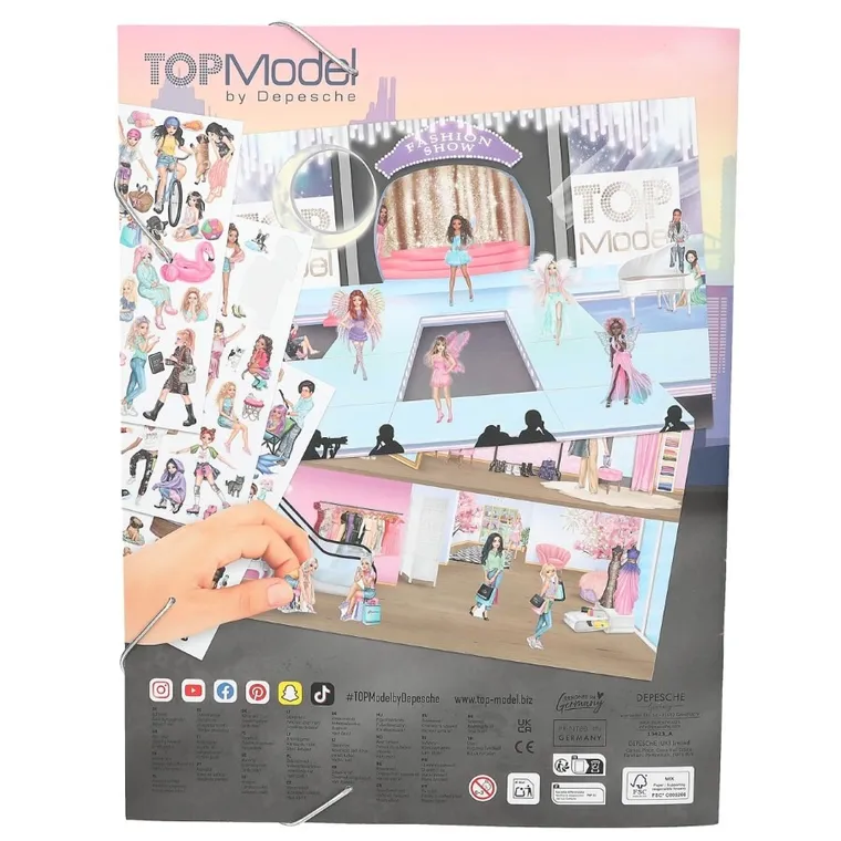 Top Model, set creativ cu stickere