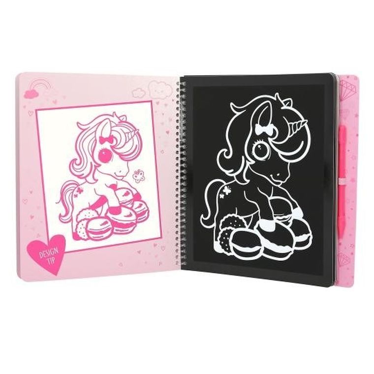 Top Model, Unicornul Ylvi, Magic Scratch, set creativ