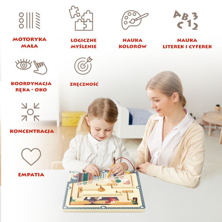 Topbright, Labirint magnetic Ou de dinozaur, 36 luni