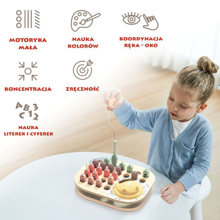 Topbright, Pescuim peste ABC - joc magnetic de dexteritate, 24 luni