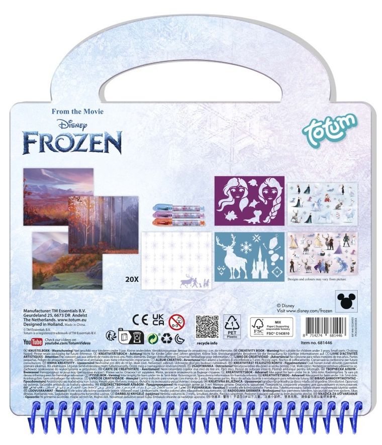 Totum, Regatul de gheata, Designer Activity Pad, set creativ