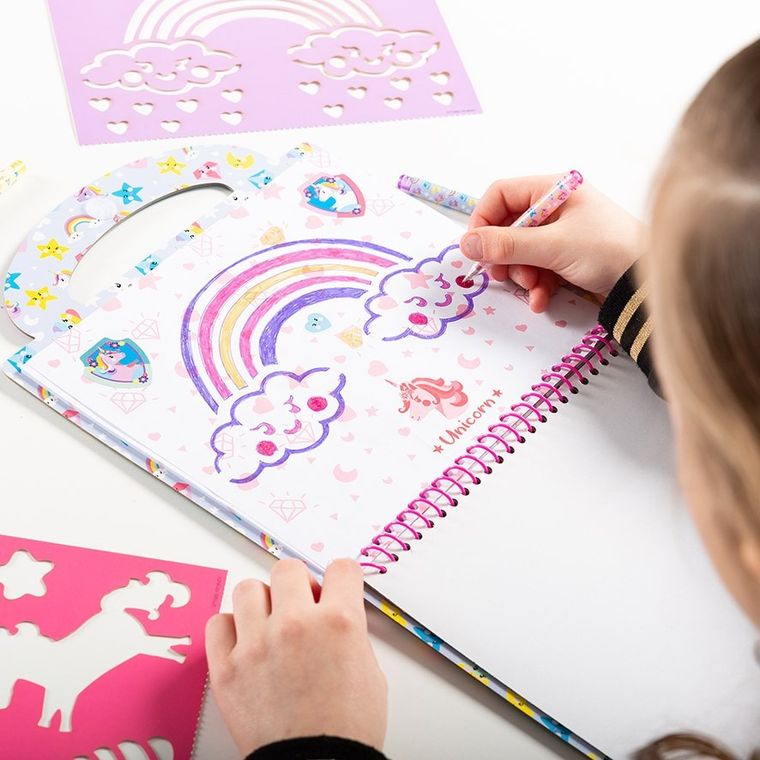 Totum, Unicorn, Designer Activity Book, set creativ