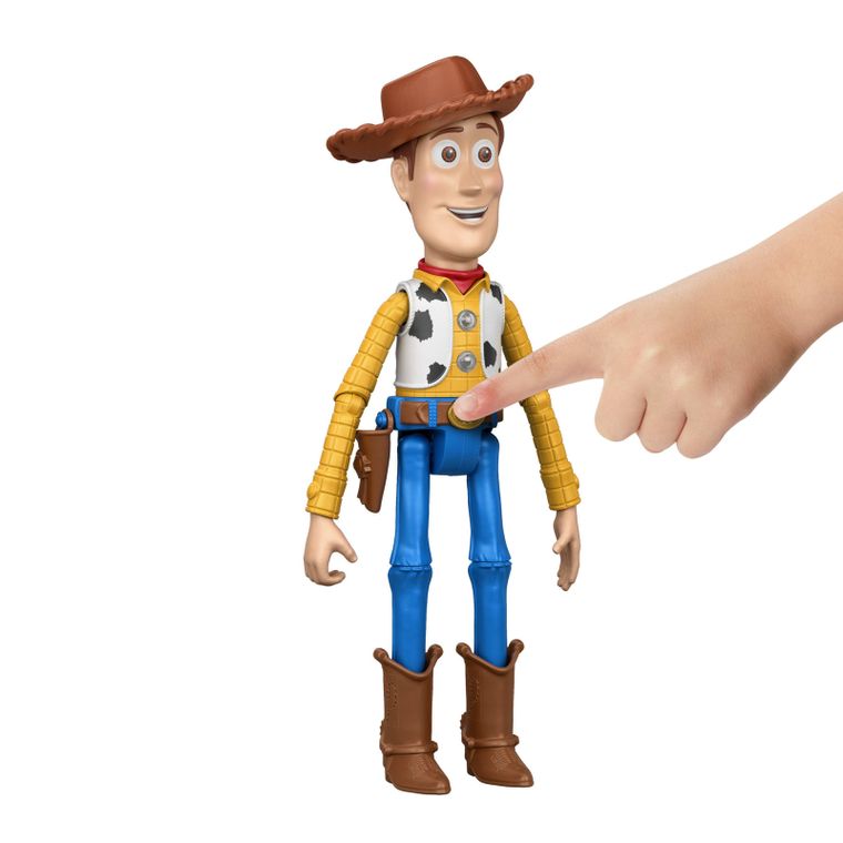 Toy Story 5, Woody, figurina vorbitoare interactiva, scara 18 cm