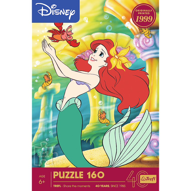 Trefl, 40 Years, Disney, The Little Mermaid, puzzle, 160 piese