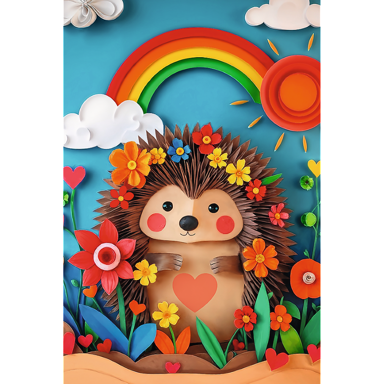 Trefl, 40 Years, Paper Art: Arici, puzzle, 160 piese