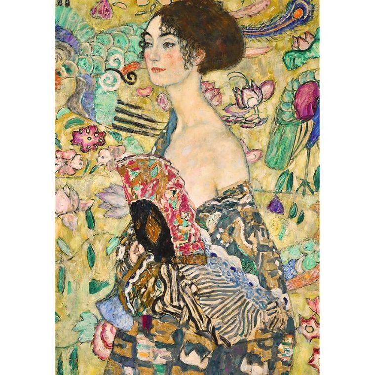 Trefl, Art Collection, Gustav Klimt, Lady with a Fan, puzzle, 1000 piese
