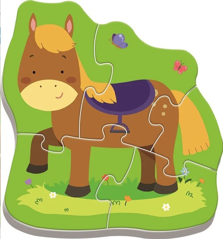 Trefl, Baby Classic, Animale la ferma Baby, puzzle, 14 piese